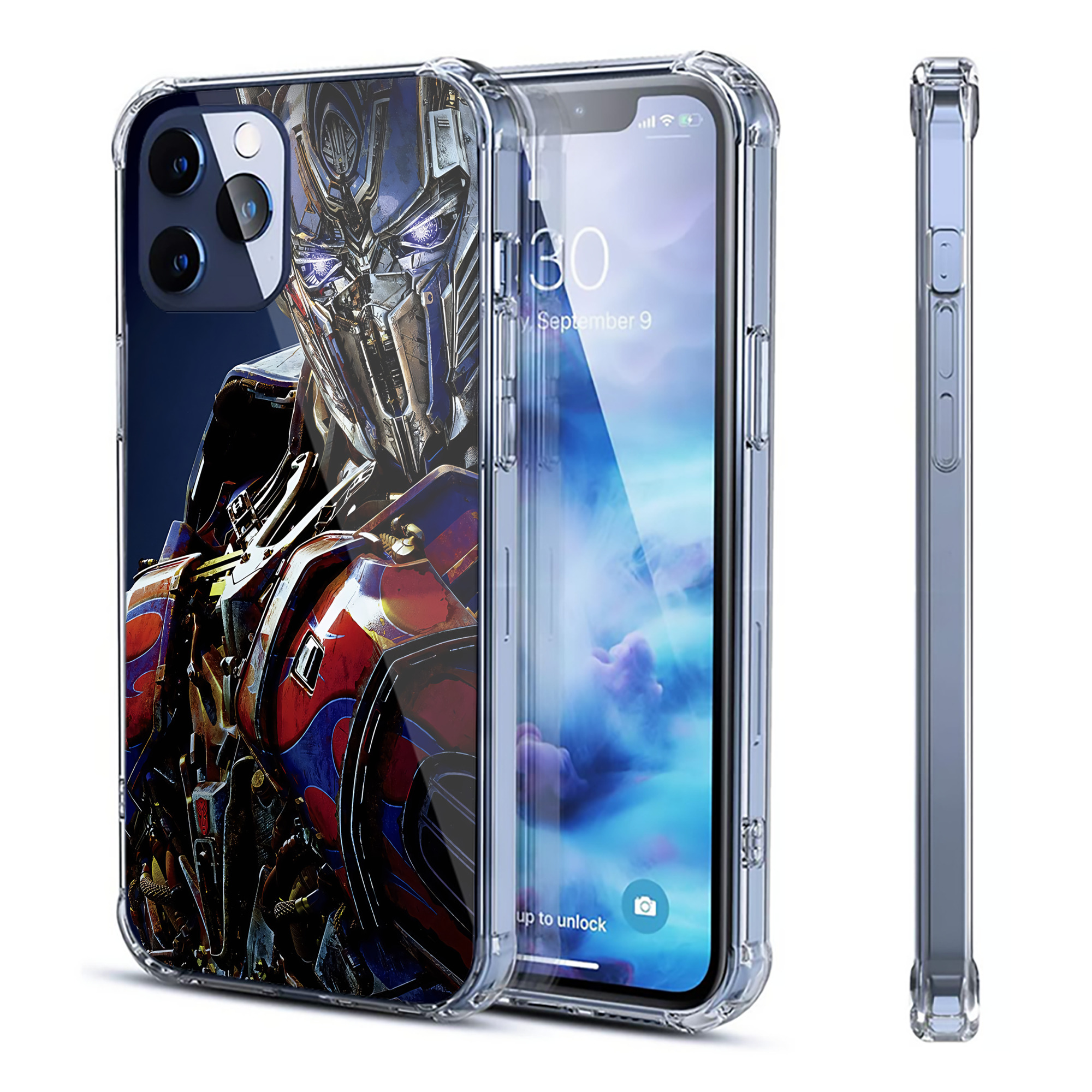 （画像用） Transformers トランスフォーマー 【iPhone 12シリーズ対応】透明スマホケース（クリアソフトケース）